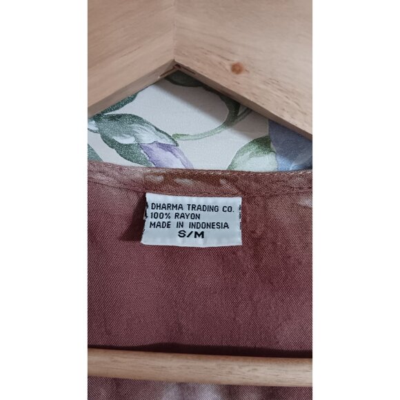 Dharma Trading Co Small Medium Tie Dye Open Flowy Boho Hippie Festival Top - Picture 3 of 4